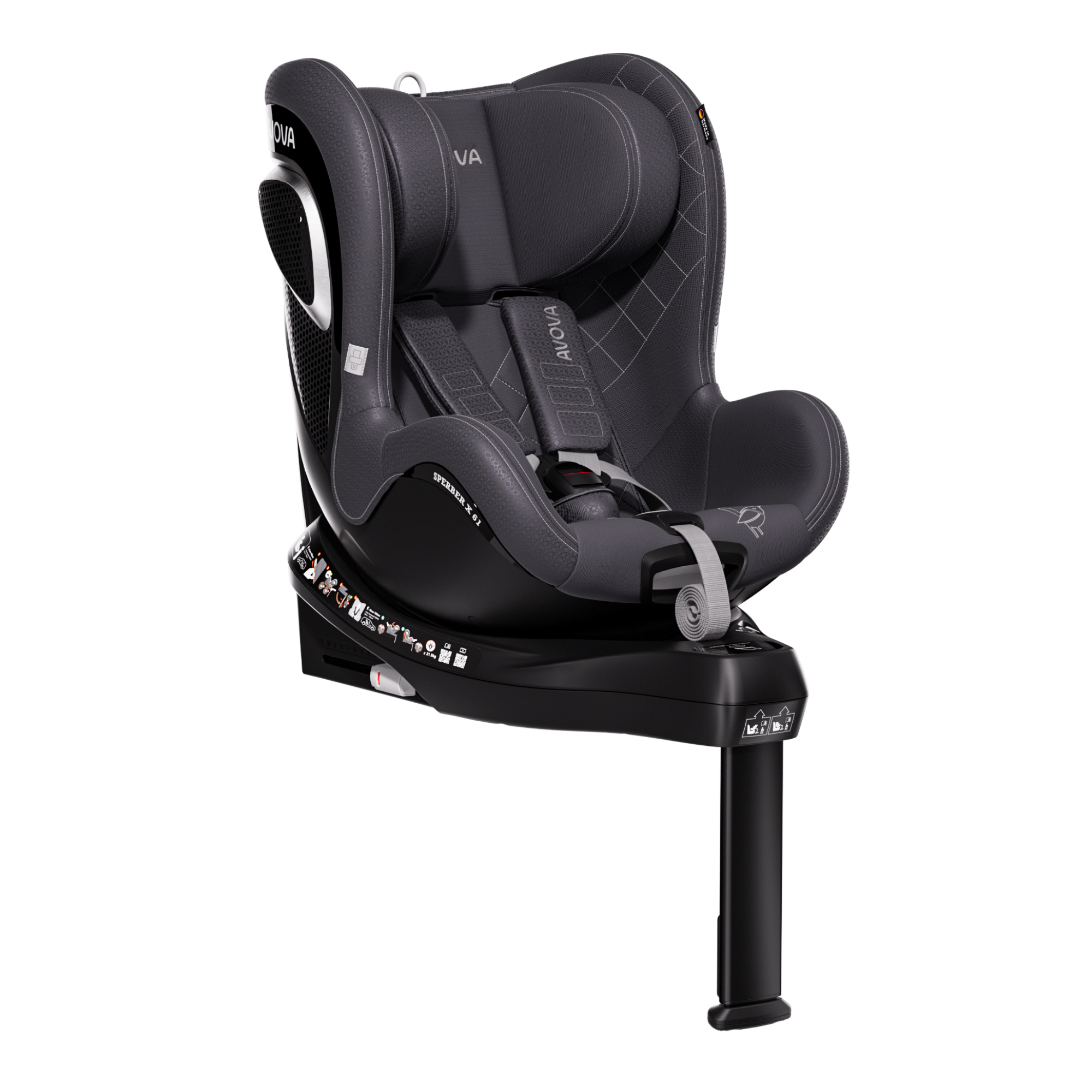 avova-sperber-x-61-kindersitz-polar-grey-i-size-mit-isofix image 3