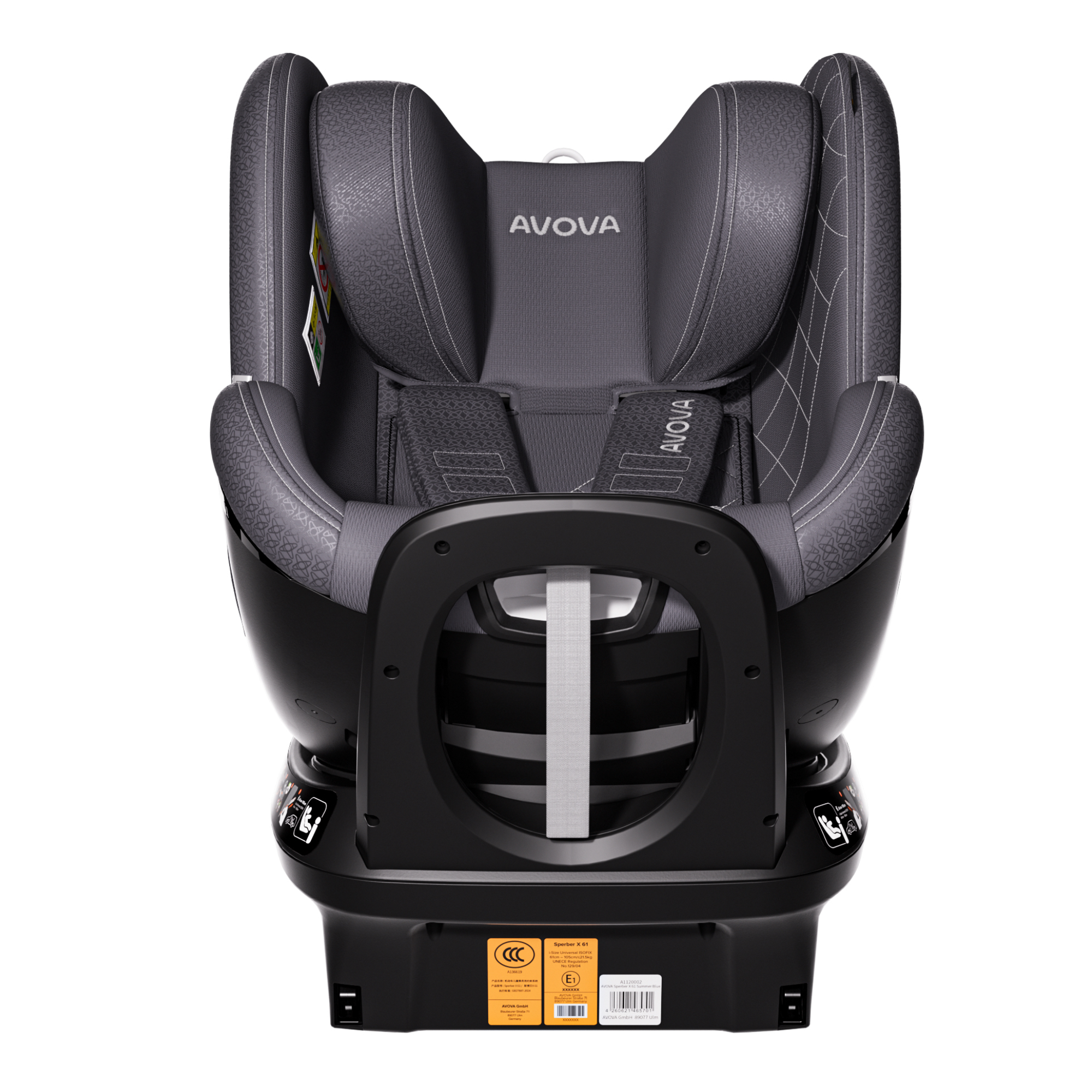 avova-sperber-x-61-kindersitz-polar-grey-i-size-mit-isofix image 7