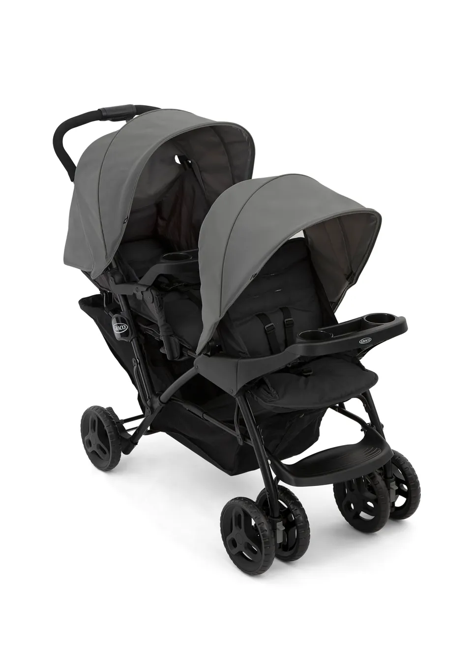 graco-stadium-duo-doppel-kinderwagen-titanium-ab-geburt image 1