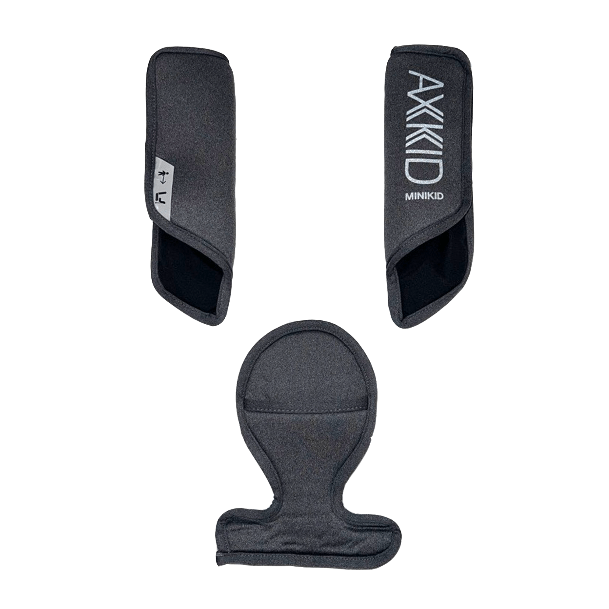 axkid-minikid-3-gurtschoner-set-3-teilig-granite-melange image 1