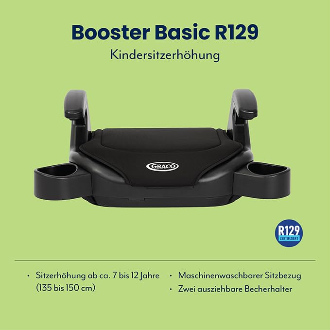 graco-booster-basic-r129-sitzerh-hung-black-135-150-cm image 7