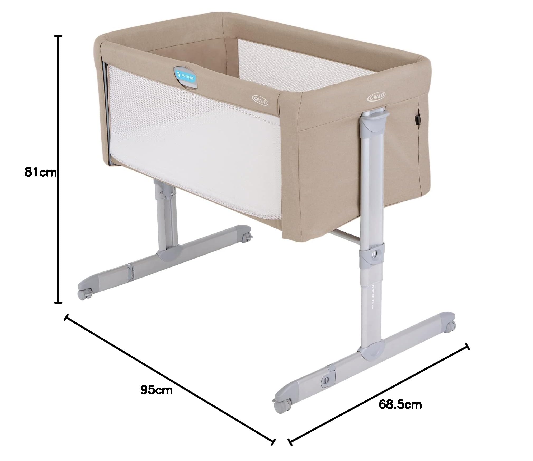 graco-sweet2sleep-beistellbett-wiege-ab-geburt-haferflockenmode image 4