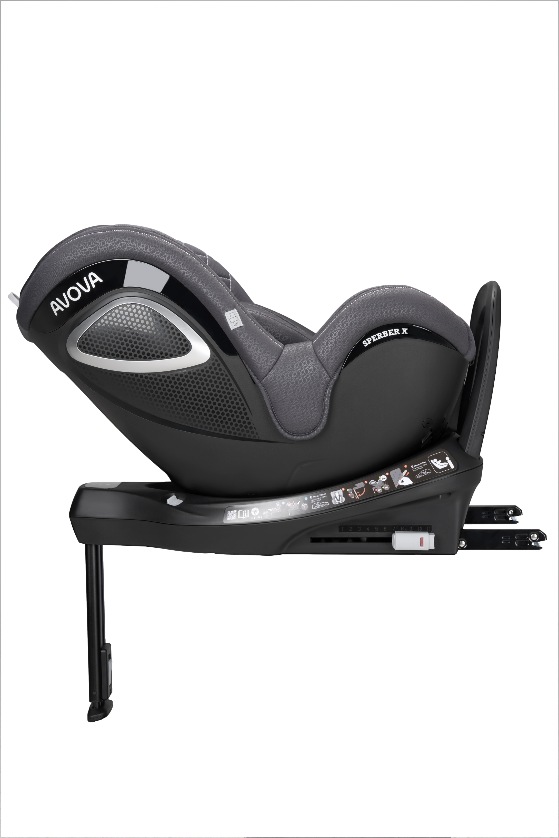 avova-sperber-x-kindersitz-polar-grey-360-i-size image 4