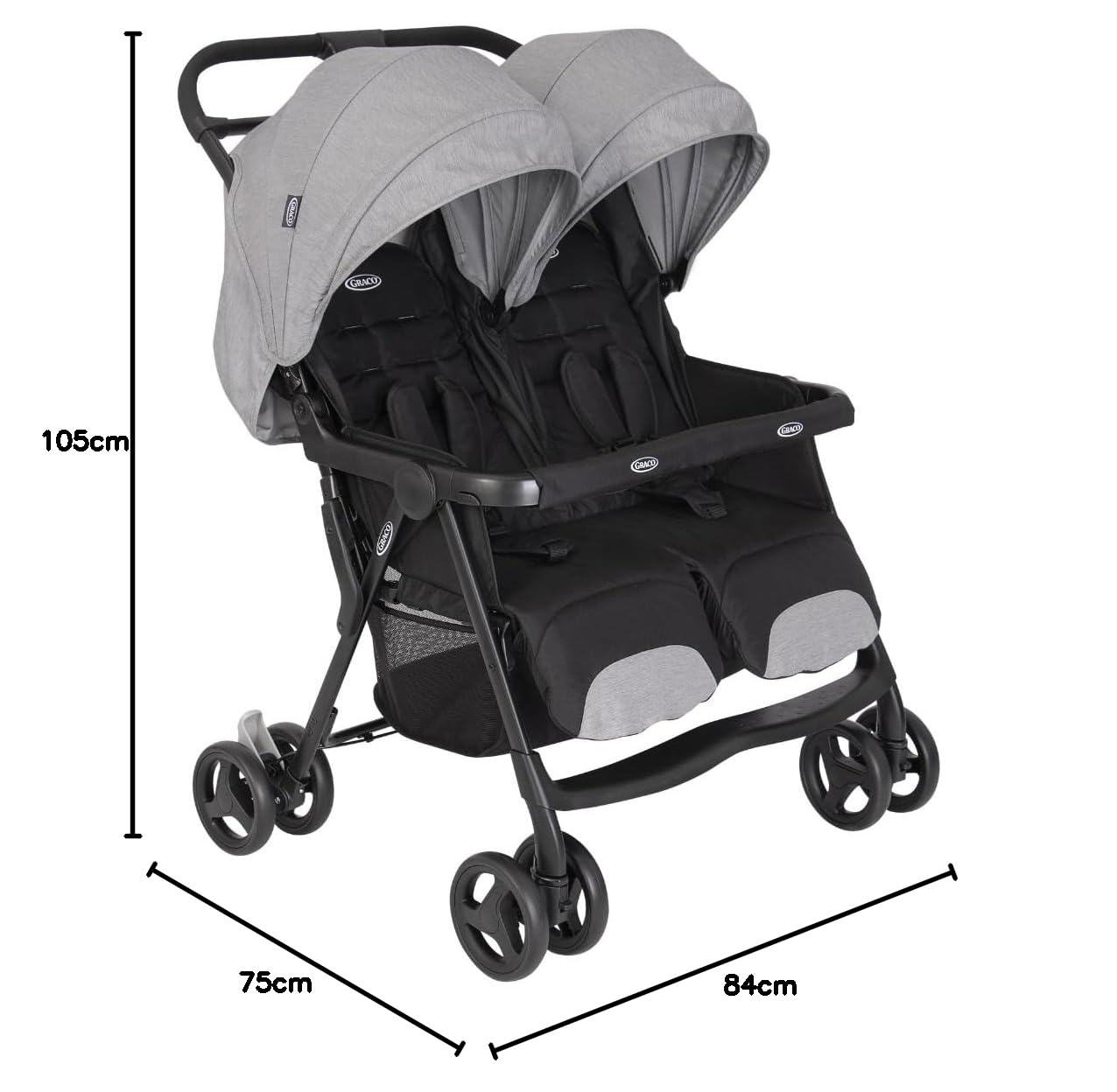 graco-duorider-doppel-kinderwagen-steeple-gray-ab-geburt image 4