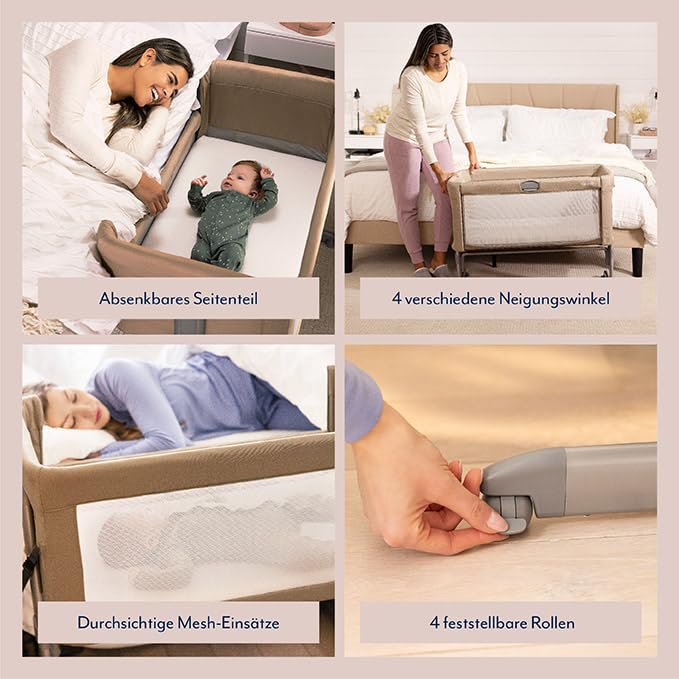 graco-sweet2sleep-beistellbett-wiege-ab-geburt-haferflockenmode image 7