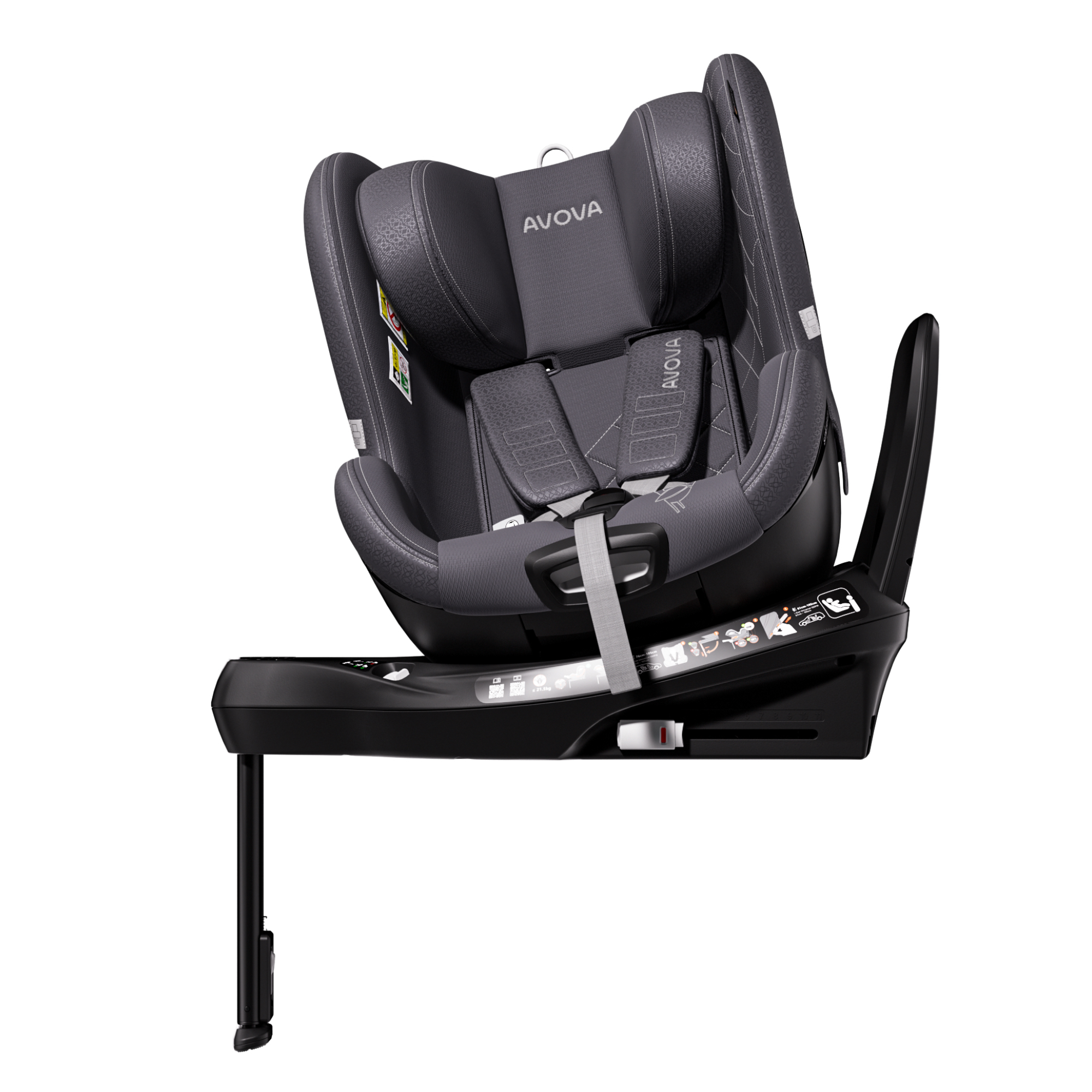 avova-sperber-x-61-kindersitz-polar-grey-i-size-mit-isofix image 6