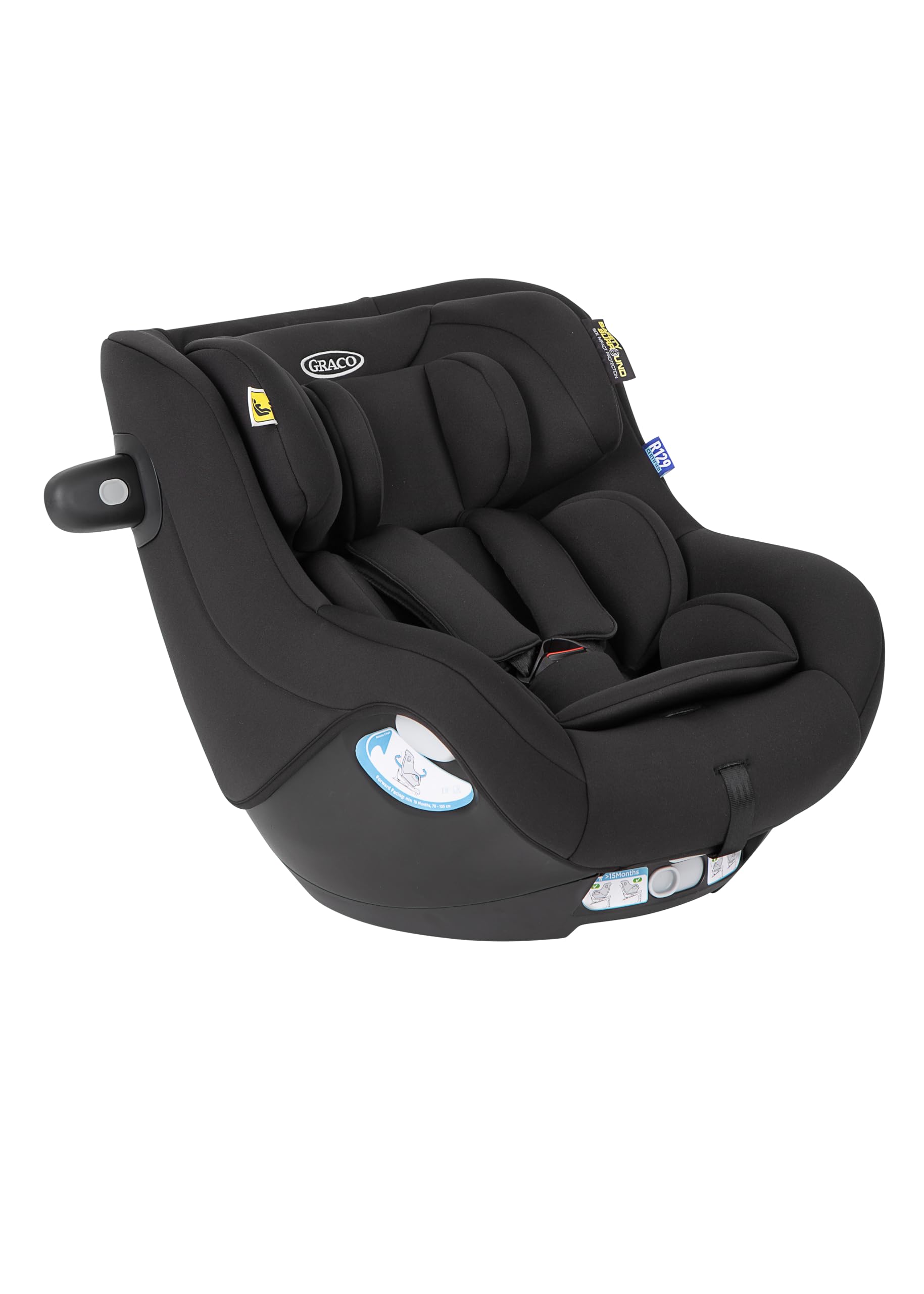graco-snuggo-i-size-kindersitz-midnight-40-105-cm-mit-basis-drehbar image 1
