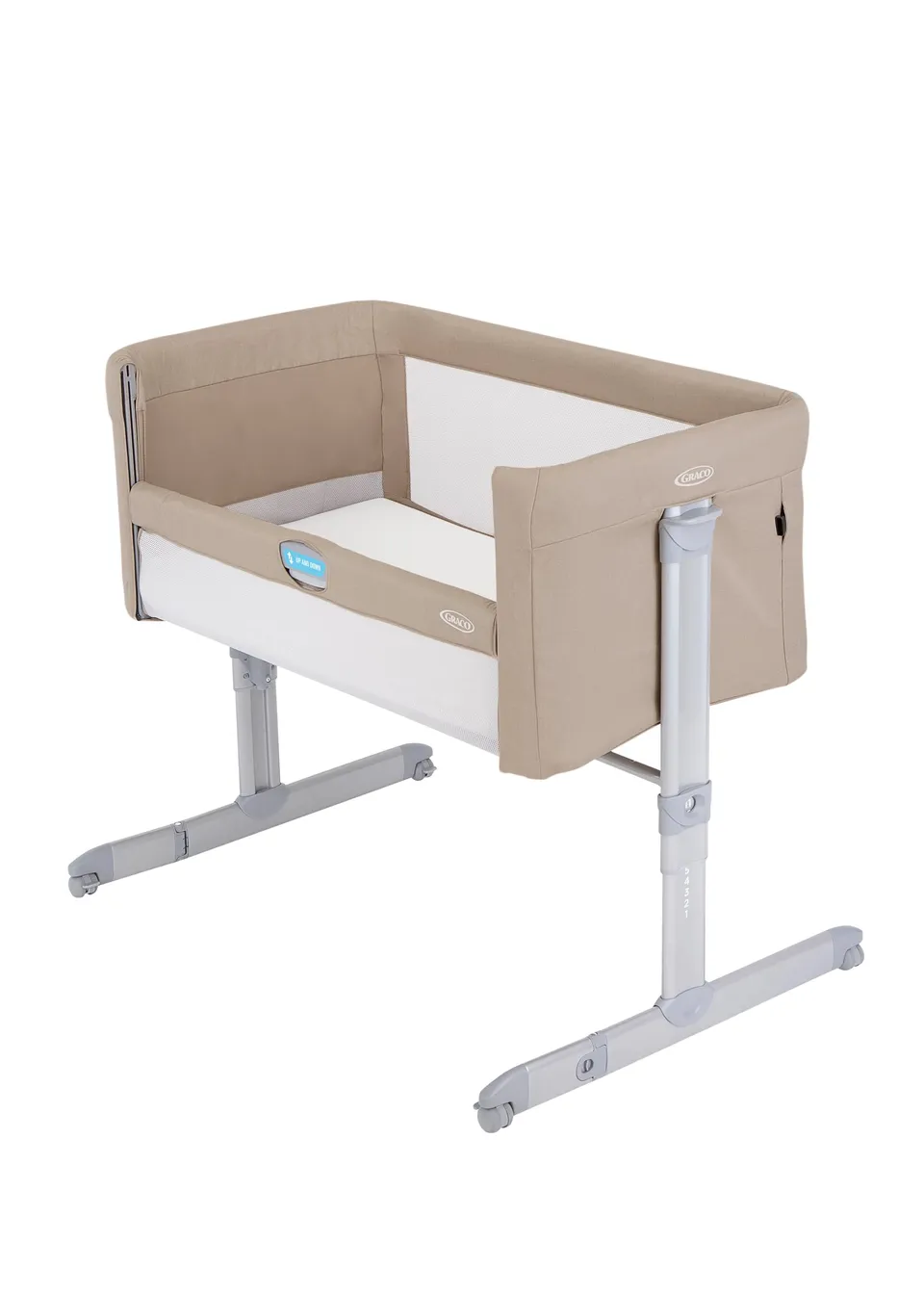 graco-sweet2sleep-beistellbett-wiege-ab-geburt-haferflockenmode image 1