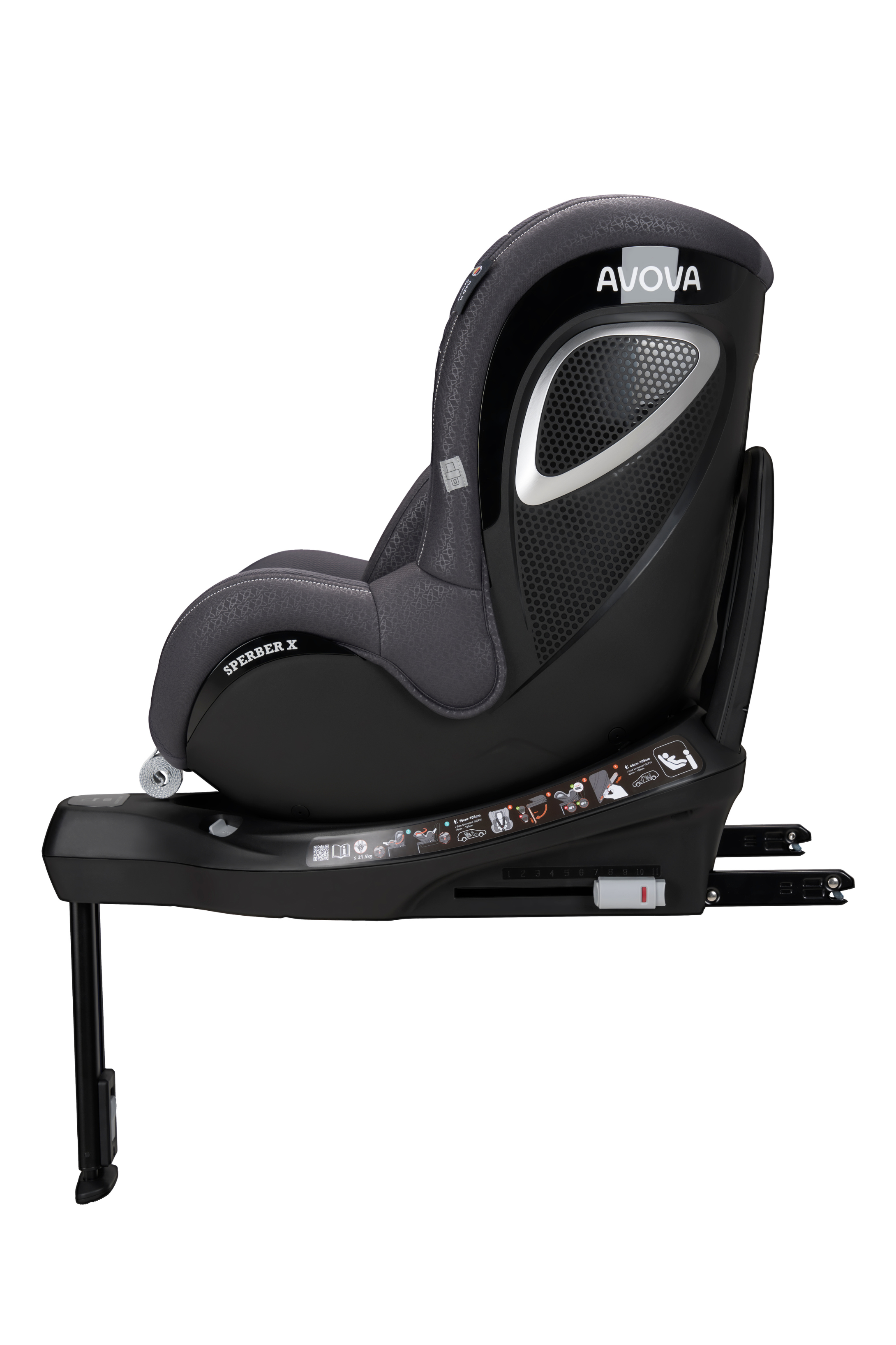 avova-sperber-x-kindersitz-polar-grey-360-i-size image 3